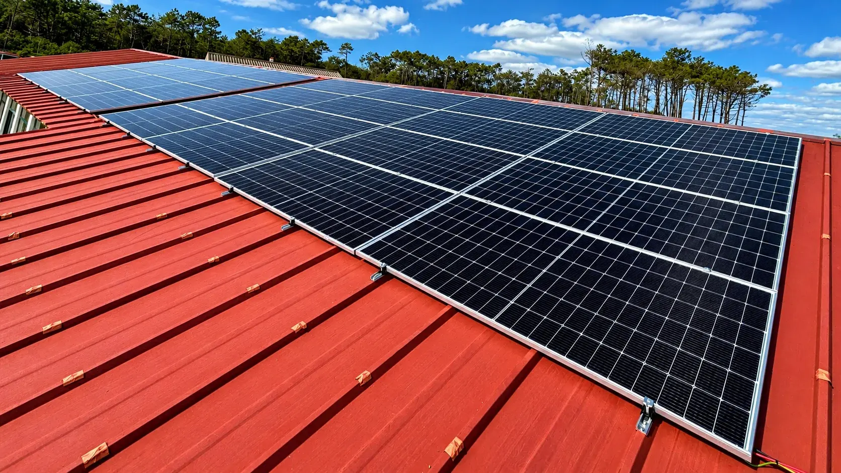 Photovoltaic installation at Acampamento Baptista, in Água de Madeiros.