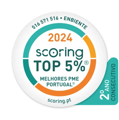 scoring TOP 5% Best SMEs Portugal 2024 seal