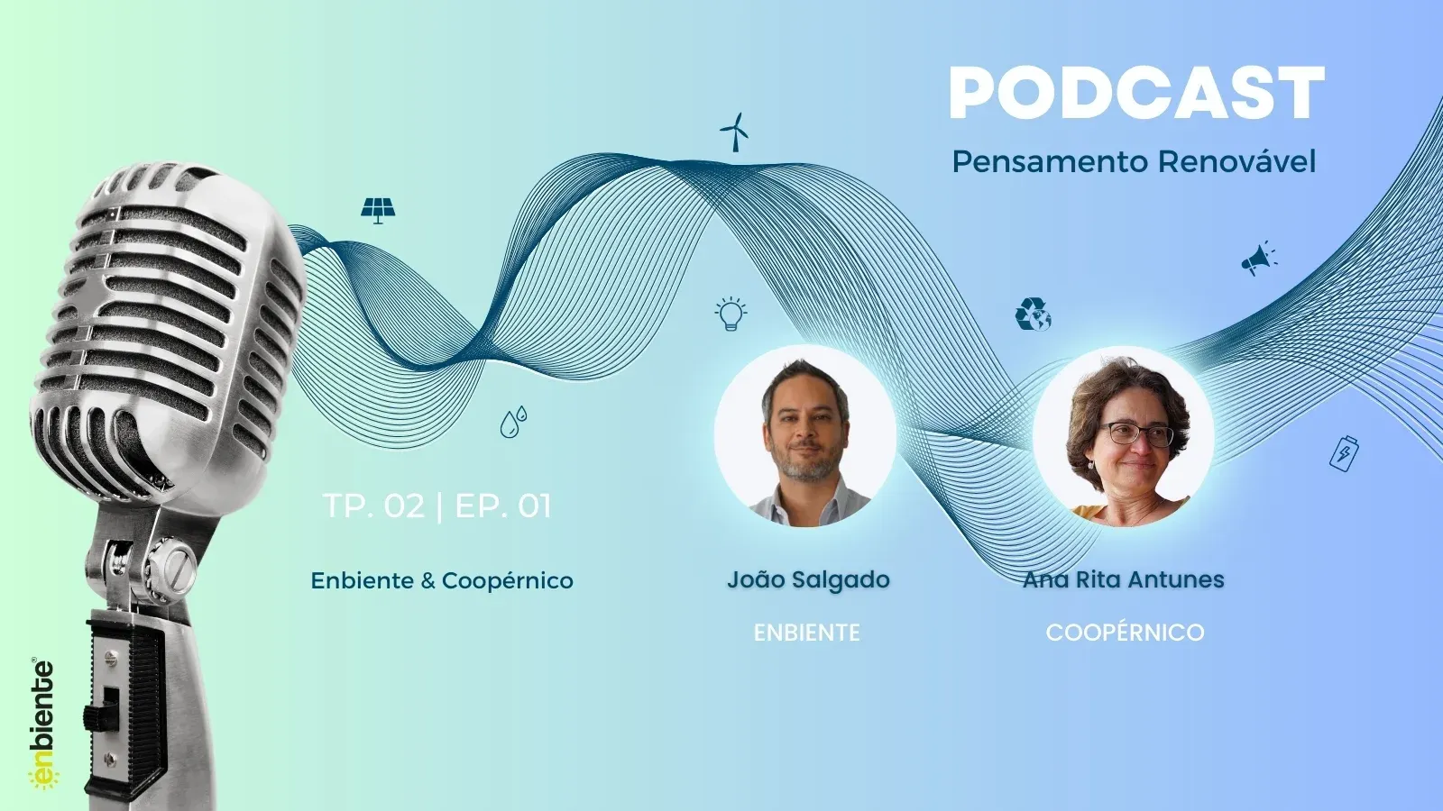 Capa do episódio: Pensamento Renovável T2 E1 - Financiamento de projetos fotovoltaicos e comunidades energéticas
