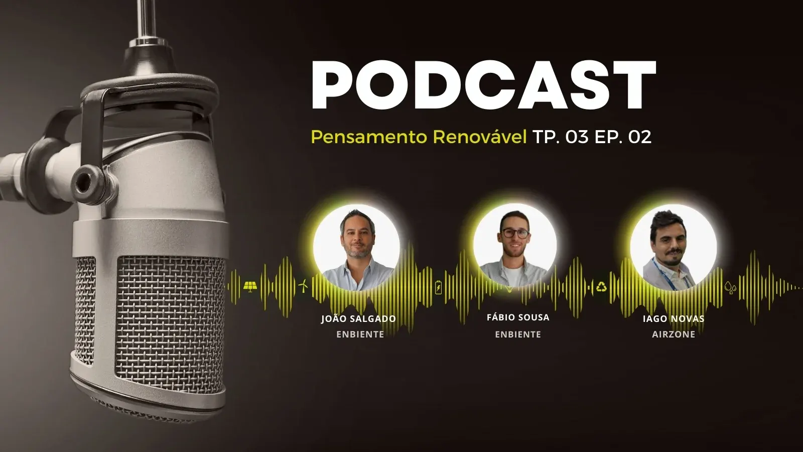 Capa do episódio: Pensamento Renovável T3 E2 - Climatização inteligente com a Airzone